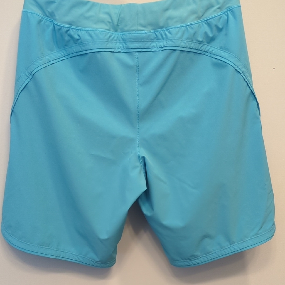 Aqua Blue Athletic Shorts - Picture 3 of 6